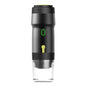 Black 3-in-1 Portable Electric Espresso Maker - Rechargeable Travel Coffee Machine for Capsules & Ground Coffee