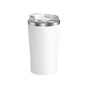White 316 Stainless Steel Rechargeable Electric Self-Stirring Mug - 420ml Automatic Mixing Cup with Magnetic Rotor