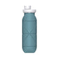 Eucalyptus Green Portable Silicone Collapsible Water Bottle - Foldable Sports Cup for Cycling and Outdoor Fitness
