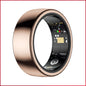 Rose Gold Round 0.77inch Smart Ring with Heart Rate and Sleep Tracking - IP68 Waterproof Fitness Tracker with Step Counter