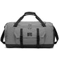 Grey Dry Wet Separation Gym Bag - Yoga Fitness Travel Duffel - Shoe Compartment