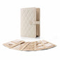 White Foldable Travel Jewelry Organizer - Velvet Zippered Case with Transparent Pages & Detachable Pouches