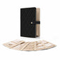 Black Foldable Travel Jewelry Organizer - Velvet Zippered Case with Transparent Pages & Detachable Pouches