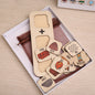 Multicolor Wooden Mineral & Gemstone Educational Puzzle - Colorful Geology Toy for Kids