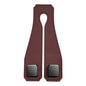 Red Brown Heavy Duty Car Headrest Hooks (Set of 4 Units) - PU Leather Seat Back Organizer Hangers