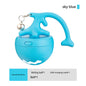 Rechargeable Interactive Cat Toy - Self-Rolling Ball with LED Light,Standard Edition Blue