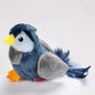 Interactive Plush Cat Toy - Lifelike Bird with Chirping Sounds and Feathers,Blue Gray