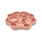 Silicone Dog Slow Feeder and Licking Mat - 2 in 1 Puzzle Bowl for Dog Slow Feeding(Peach pink)