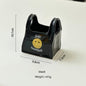Black Ceramic Desktop Organizer - Cute Hand Shaped Pencil Holder and Makeup Brush Storage for Home and Office