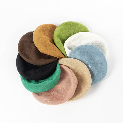 Gucci green Linen Knit Beret - Classic Soft and Stylish Headwear