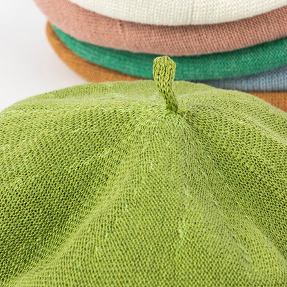 Gucci green Linen Knit Beret - Classic Soft and Stylish Headwear