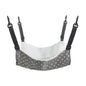 Cat Cage Hammock - Adjustable Double-Sided Pet Swing Bed with Hooks(Gray star)