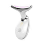 LED Photon Therapy Neck and Face Wrinkle Remover - Skin Tightening Device with EMS and Heat(white)