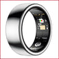 Advanced Smart Health Ring - 24/7 Heart Rate, SpO2, Sleep & Activity Tracker with Magnetic Charging(Silver)