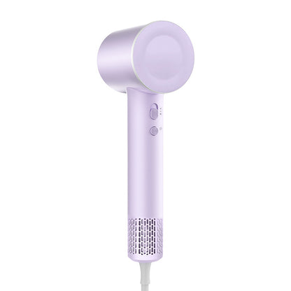 High-Speed Ionic Hair Dryer - 110,000 RPM Motor, 70m/s Airflow, Low Noise(Light purple)