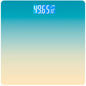 Smart USB Rechargeable Digital Bathroom Scale - Measures Body Weight & Temperature(Gradient green)