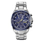 Steel strip blue surface Elegant Men's Quartz Chronograph Watch with 42mm Case and Perpetual Calendar