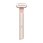 Rose Gold Electric Eye Massager Pen with Red & Blue Light Therapy - Heated Vibration Wand