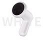 White Handheld Electric Vibration Massager - 6 Speeds, 5 Heads for Full Body Relief