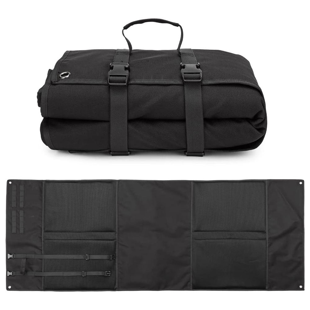 Black Portable Tactical Shooting Mat for Outdoor Training, Camping