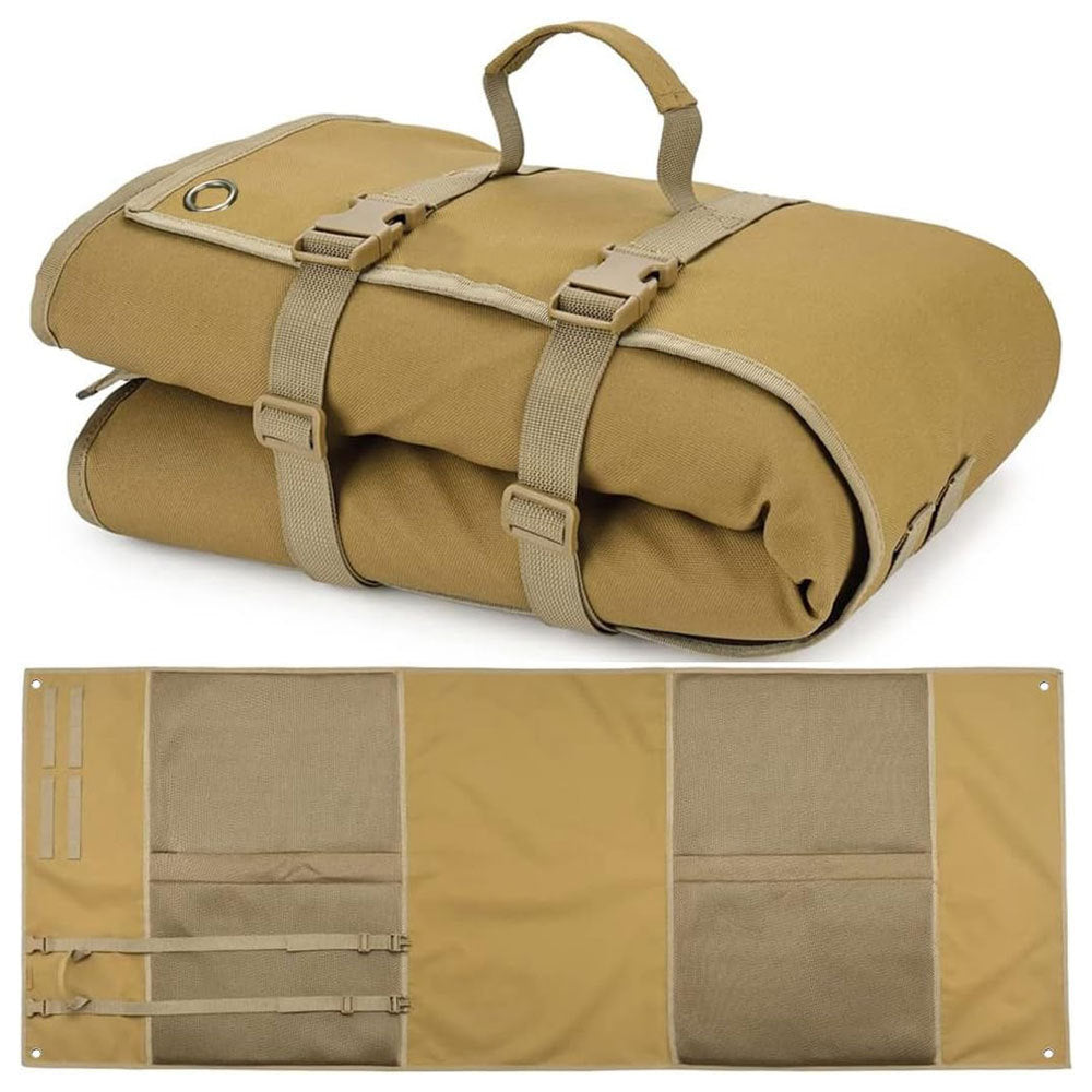 Khaki Portable Tactical Shooting Mat for Outdoor Training, Camping