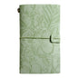 Green 2-Pack Vintage Floral Embossed PU Leather Journals - 192 Pages Each