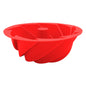 Red Non-Stick Silicone Cyclone Cake Pan Set (10 Molds) - Perfect for Desserts