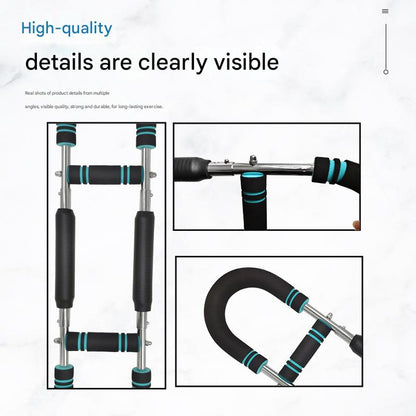 Gray black Adjustable U-Shaped Arm Exerciser - For Home Fitness Strength Training (30kg)