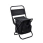 Foldable Camping Chair with Integrated 10L Insulated Cooler Bag - Black