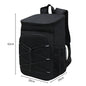 Black Large Insulated Cooler Backpack - Leakproof, Lightweight for Picnic, Beach, Camping