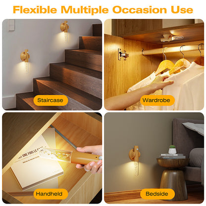 Smart Motion Sensor LED Night Light - Rechargeable & Magnetic