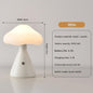White Mushroom LED Table Lamp - Rechargeable, 3-Color Touch Dimmable, USB-C