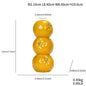 Bright Yellow Whimsical Stacked Orange Ceramic Vase - Modern Nordic Tabletop Decor