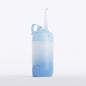 Blue Compact Telescopic Water Flosser - USB Rechargeable Oral Irrigator, 3 Modes, 4 Nozzles for Travel & Home