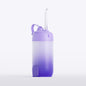 Purple Compact Telescopic Water Flosser - USB Rechargeable Oral Irrigator, 3 Modes, 4 Nozzles for Travel & Home