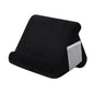 Black Soft Multi-Angle Tablet Pillow Stand - Comfy Reading & Viewing Holder for iPads, Books, eReaders