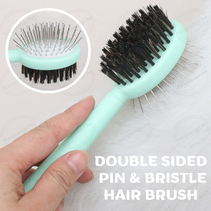 Green And Blue Complete 5-in-1 Pet Grooming Care Kit - Professional Deshedding Brushes, Combs & Nail Clippers Set for Dogs & Cats