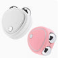 Pink EMS Microcurrent Facial Massager - Dual Roller V-Face Lifting & Firming Beauty Device, USB Rechargeable