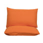 Orange Ultra Soft Brushed Waterproof Pillow Protectors (Set of 2) - 50x70cm, Stain & Spill Guard for Bed Pillows(Note: pillow core not included)
