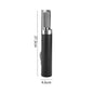 Black Cordless Electric Fish Scaler - Rechargeable 3000mAh Power, Stainless Steel Blade, Mess-Free Fish Cleaning Tool