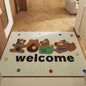 Box Puppy Set of 2 Cartoon PVC Coil Entrance Mats - Non-Slip Dirt Trapping Door Mats (50x80cm)