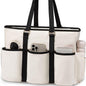White Women's Laptop Tote Bag - Professional Business Briefcase & Shoulder Handbag (Fits up to 15.6 Inch Laptop)