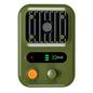 Green USB Rechargeable Color Screen Ultrasonic Dog Repeller - High-Power Anti-Bark Device, 9.2x5.6x13cm, 180g