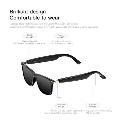 Sunglasses Model Smart Bluetooth Audio Sunglasses - Hands-Free Calls & Music Streaming Eyewear