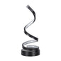 Modern Spiral LED Table Lamp - Dimmable, 3 Light Modes(black)