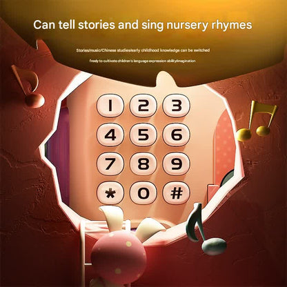 Interactive Kids' Piggy Bank Safe with Music, Stories & Password Lock(Cyan)