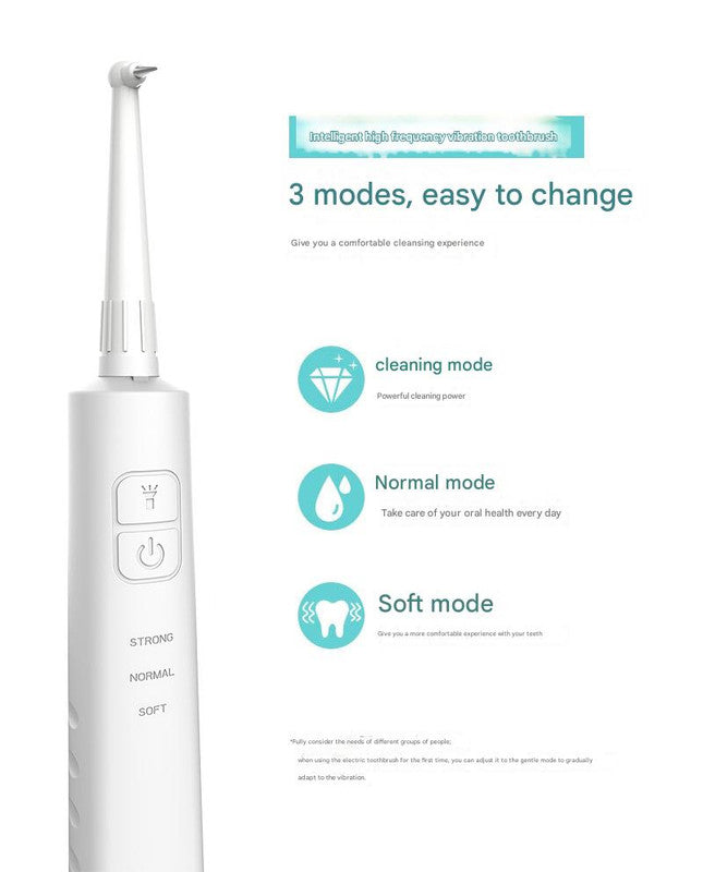 Ultrasonic Dental Scaler & Calculus Remover - 3 Modes, 2 Heads, LED Light(black)