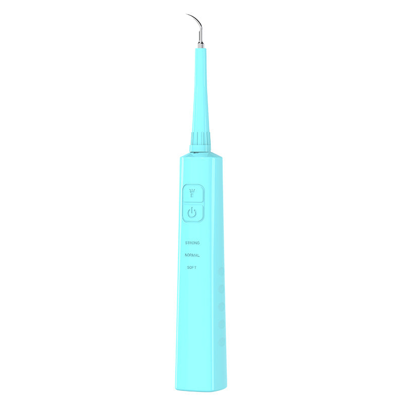 Ultrasonic Dental Scaler & Calculus Remover - 3 Modes, 2 Heads, LED Light(blue)