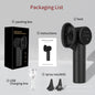 Automatic Electric Ear Wax Removal & Irrigation System - 5 Modes, USB-C, Hot Air Drying(black)