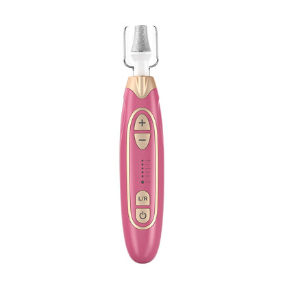 Professional Electric Manicure & Pedicure Kit - 5 Speeds, LED Light(Rose red)